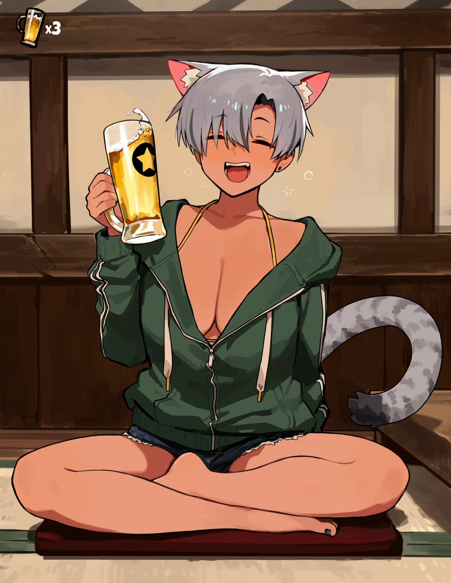 VERTIGRIS_ART's tweet photo. Kanpai! 🍻 https://t.co/lei5JSHPGr
