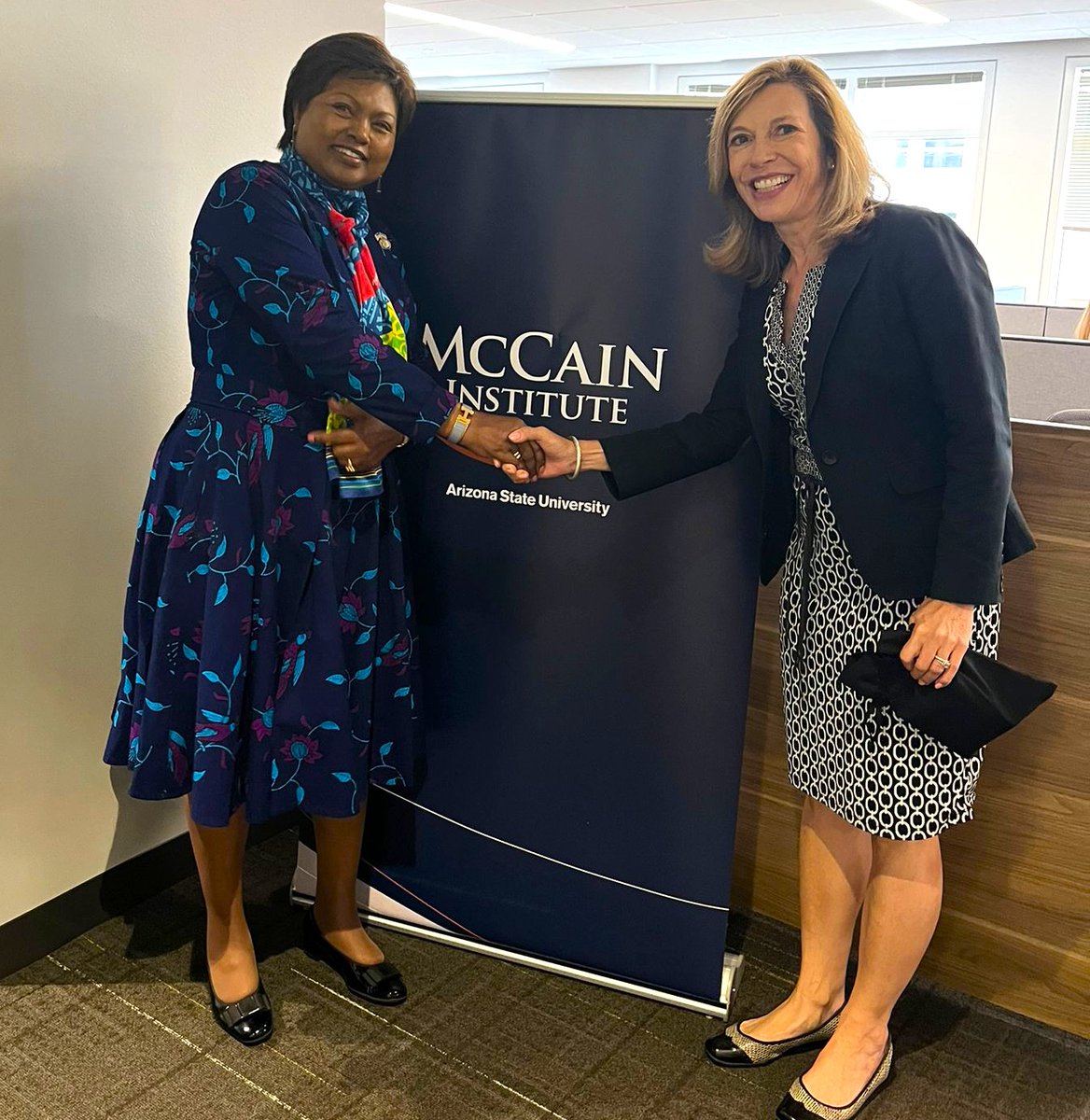 This week, <a href="/AmbMukantabana/">Mathilde Mukantabana</a> met with <a href="/EvelynNFarkas/">Evelyn Farkas</a>, Executive Director of the <a href="/McCainInstitute/">McCain Institute</a>, to discuss potential areas of cooperation.