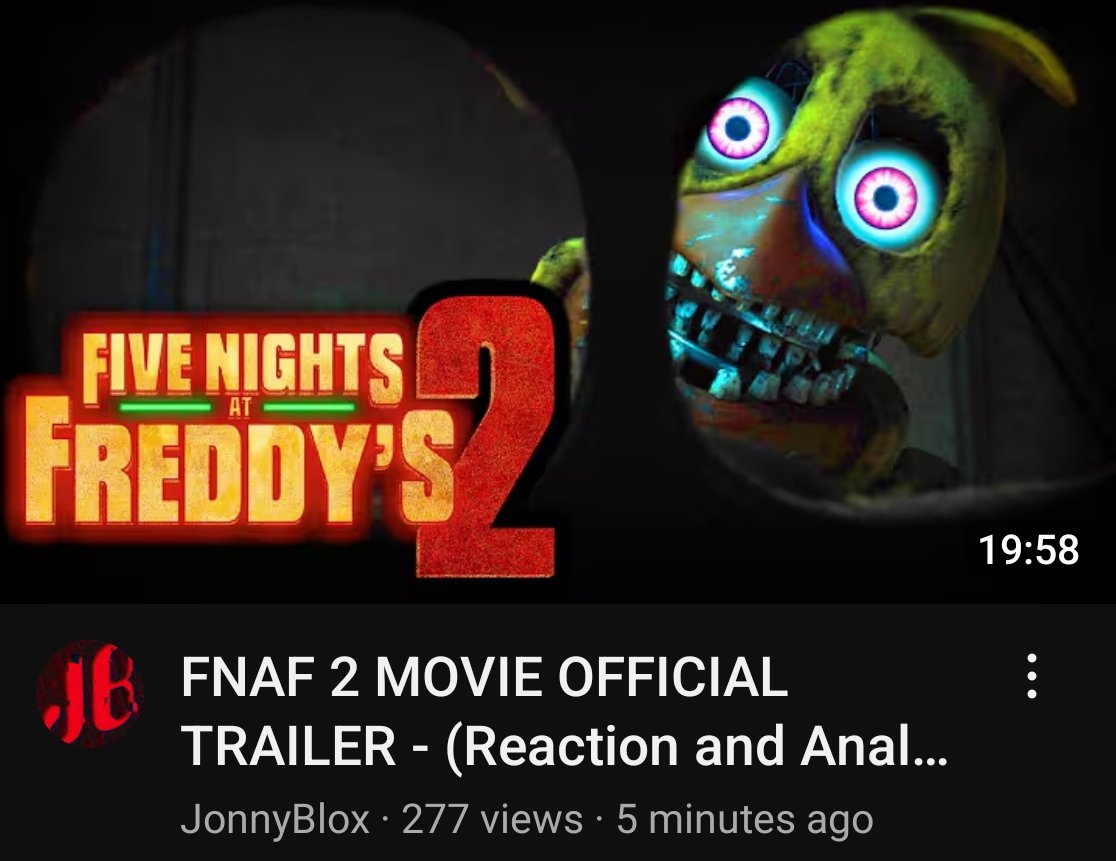 Razzbowski's tweet image. Oh nice Jonathan Roblox has dropped a FNAF movie 2 reaction & ... WHAT VIDEO?