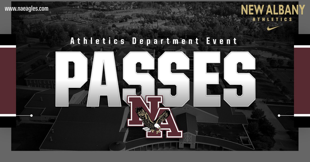 The New Albany Department of Athletics all sport passes and football reserved parking passes are now available for purchase.  We look forward to seeing you at an event soon...GO EAGLES!

naeagles.com/athletic-event…