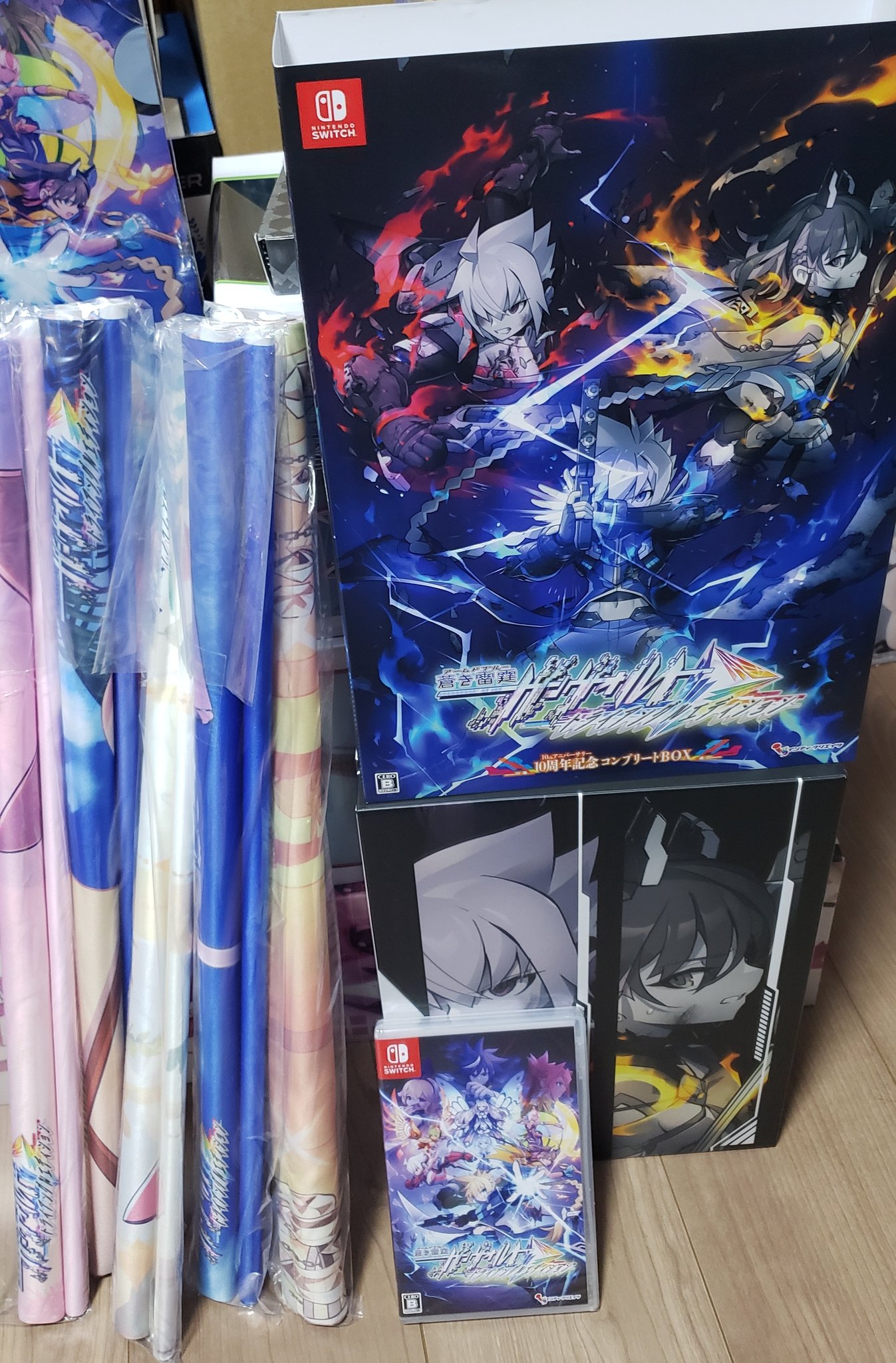 蒼き雷霆 ガンヴォルト トレーダー特典 タペストリー5点セット 蒼き