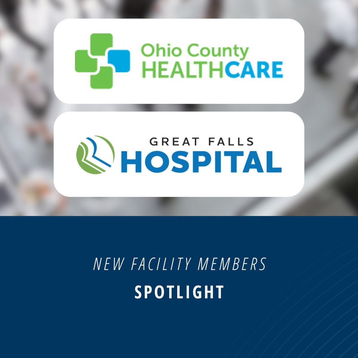 Let's welcome two new facility members!

▪️ Great Falls Clinic &amp; Hospital – Great Falls, Montana
▪️ Ohio County Healthcare – Hartford, Kentucky 
 
We're excited to welcome these facilities to our community, where collaboration and connection drive growth, learning, and success.