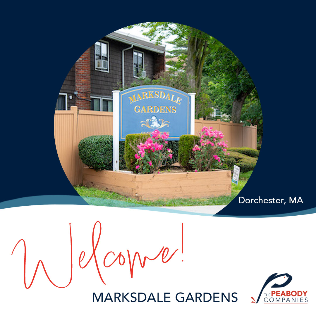 📢 Exciting news! Peabody Properties has added Marksdale Gardens Cooperative in Roxbury, MA to our portfolio, reinforcing our commitment to affordable housing and strong communities. 💙

🔗 Read more: bit.ly/4lIgnil

#PeabodyProud #Roxbury #AffordableHousing