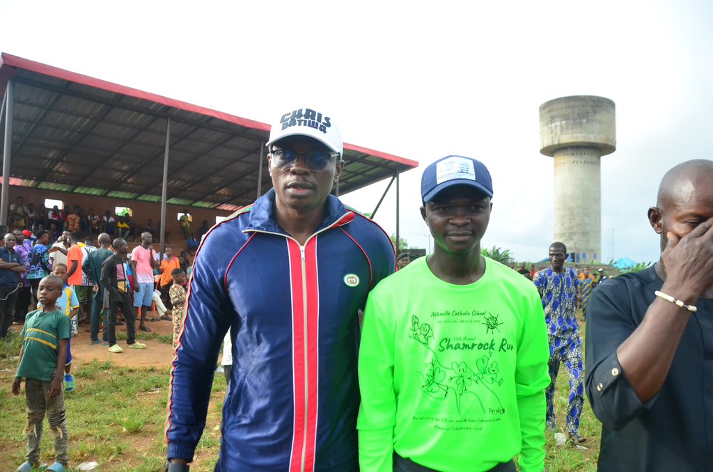 Yesterday, I joined the Honourable Member representing Okitipupa Constituency I at the House of Assembly, Hon. <a href="/chrisayebusiwa/">Chris Ayebusiwa</a>, to watch the final match of a football competition he sponsored between Embavic FC and Success FC.