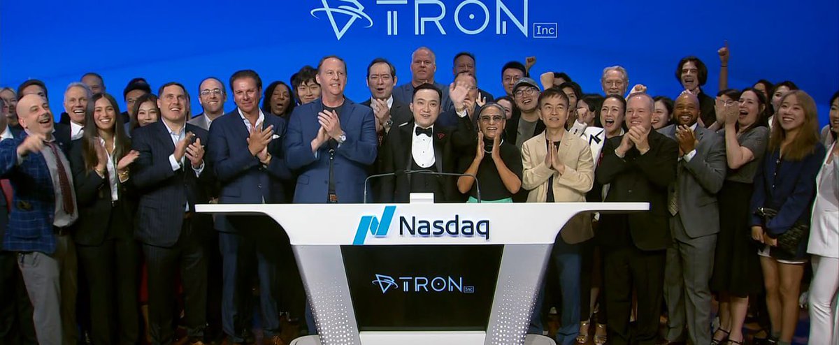 To the unstoppable @TRONDAO team and the fearless #TRON community, this moment is yours. Your vision, your passion, and your relentless drive brought us to the heart of global finance 📈

Ringing the <a href="/Nasdaq/">Nasdaq</a> Opening Bell is not the end, it is the start of something far greater 🔔