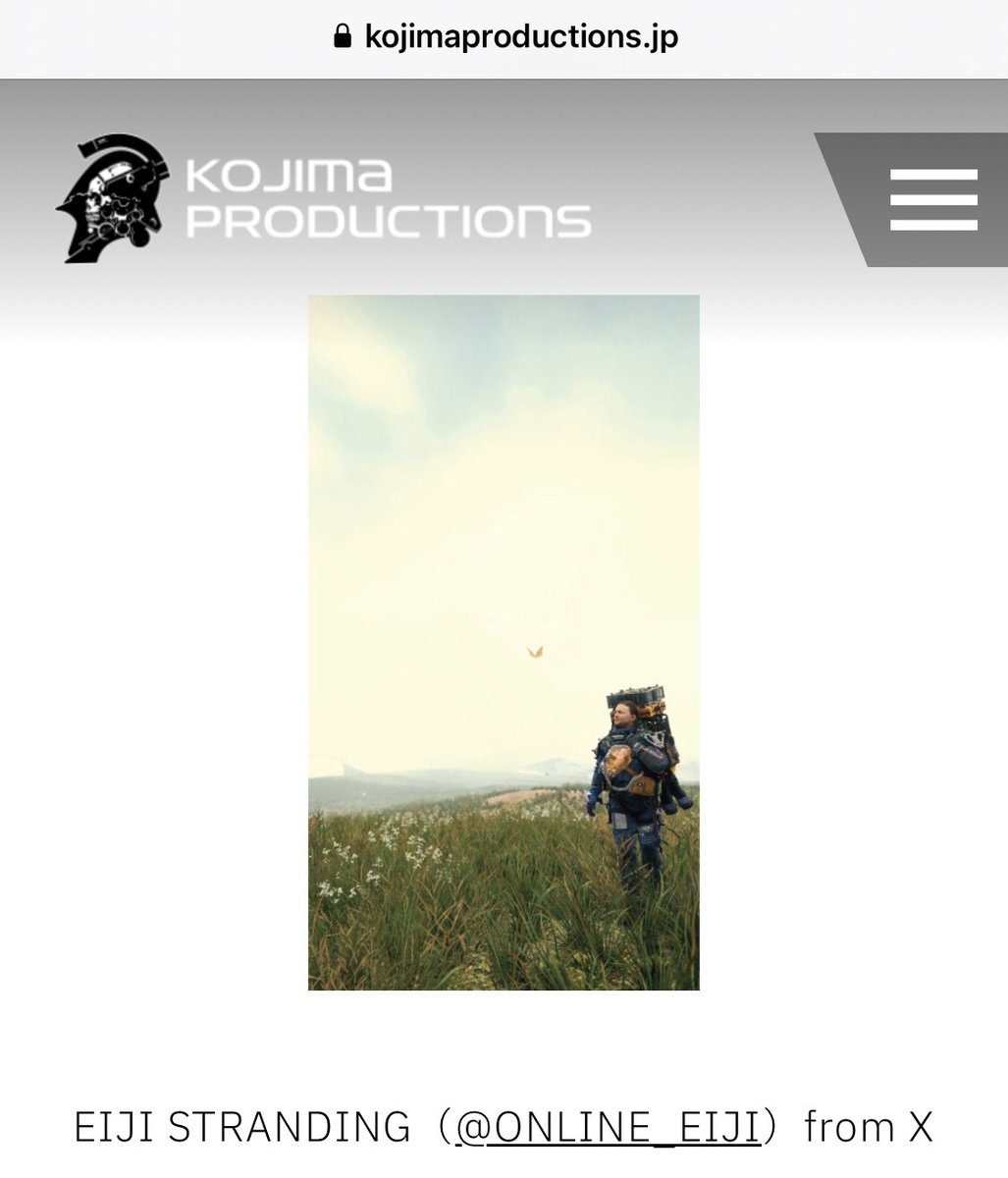 ONLINE_EIJI's tweet photo. #DeathStranding 年間フォトモードキャンペーン📸
5月のテーマ「旅」
#DSPhotomodeCP_May
HONORARY MENTIONSに選んで頂きありがとうございます。
さてはて6月、7月は、どうかなー(かなり自信ないw) https://t.co/C4cXEnLJNH