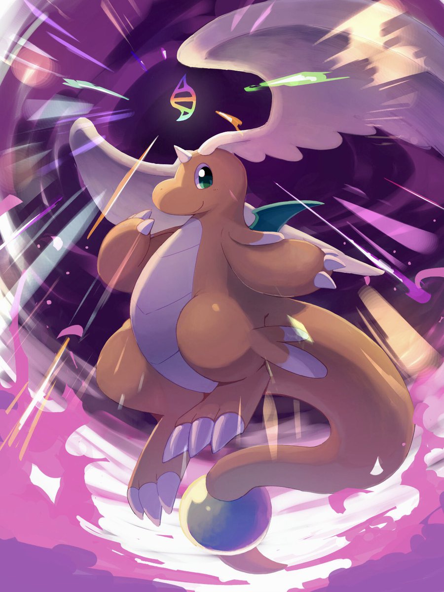 Dragon_star213's tweet image. カイリューちゃんメガシンカおめでとう！
しっぽながい！！！