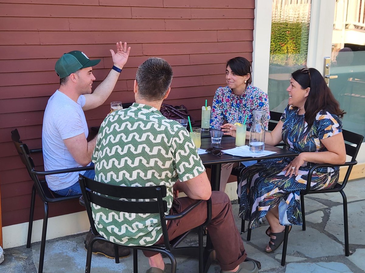 JordanWoodME's tweet image. Hard to beat a beautiful summer night with Maine beer and conversations with Mainers!
Thank you to everyone who joined me at our first Jordan on Tap last night. Find an event near you at electjordan.com/events