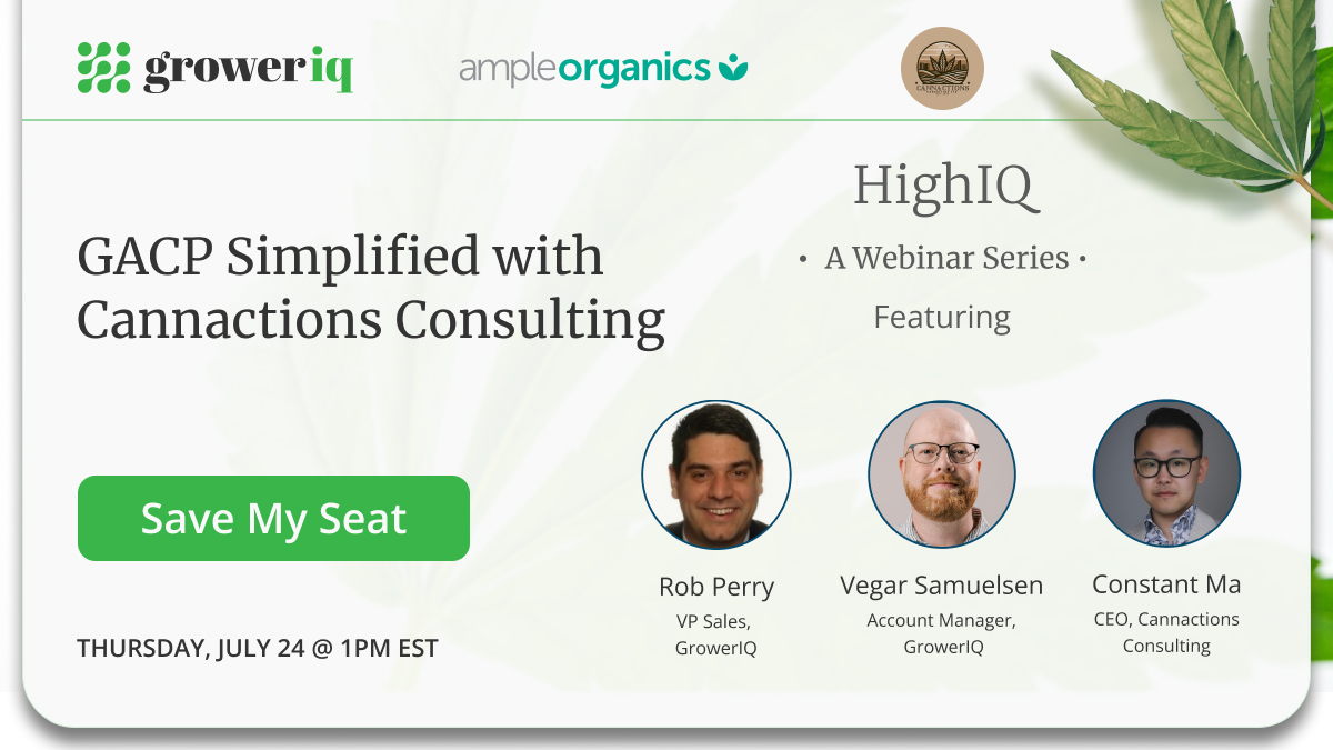 📢 Don’t forget... Our next HighIQ webinar is happening this afternoon! 

There’s still time to sign up—grab your spot now to see how simple GACP compliance can be.👇

heyor.ca/5kWGTo