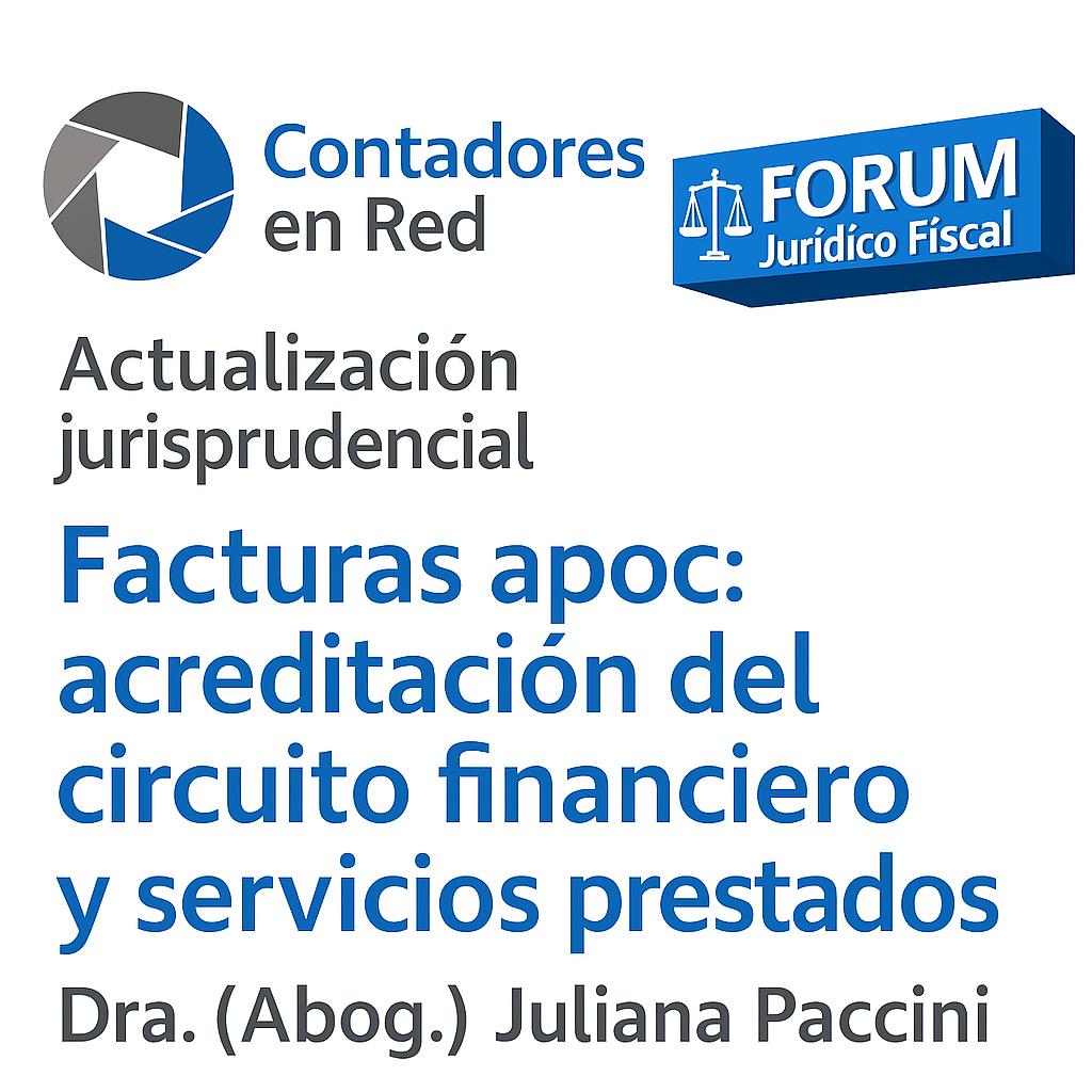 📌 𝗙𝗮𝗰𝘁𝘂𝗿𝗮𝘀 𝗔𝗽𝗼́𝗰𝗿𝗶𝗳𝗮𝘀. 𝗔𝗰𝗿𝗲𝗱𝗶𝘁𝗮𝗰𝗶𝗼́𝗻 𝗱𝗲𝗹 𝗖𝗶𝗿𝗰𝘂𝗶𝘁𝗼 𝗙𝗶𝗻𝗮𝗻𝗰𝗶𝗲𝗿𝗼 𝘆 𝗦𝗲𝗿𝘃𝗶𝗰𝗶𝗼𝘀 𝗣𝗿𝗲𝘀𝘁𝗮𝗱𝗼𝘀.

🎙️  Dra. (Abog.) Juliana Paccini <a href="/julianapaccini/">Juliana</a> 
🔵 Sección Actualización Semanal
✅ Acceso gratuito exclusivo para