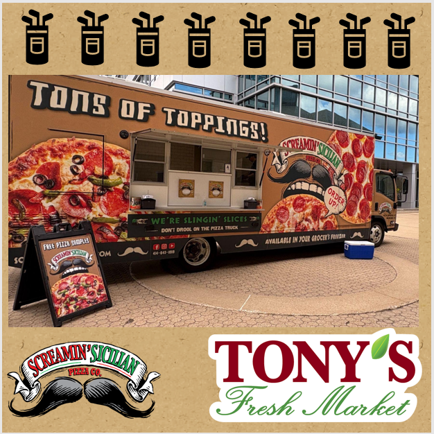 Rise and shine! ☀️ Our team is buzzing with excitement as we set up our Screamin' Sicilian food truck at Tony's Fresh Market. We're looking forward to a fantastic day of fun and philanthropy at the annual charity golf outing at Cog Hill in Lemont, IL. 🍕 ⛳