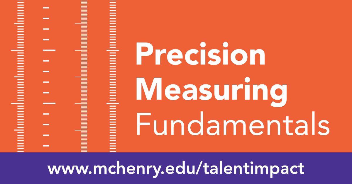 Build essential shop floor skills with Precision Measuring Fundamentals on September 17, 8 a.m.–noon. Learn to work with fractions, decimals, and key tools like micrometers and calipers.
Register at mchenry.edu/talentimpact
#ManufacturingSkills #ShopFloorTraining