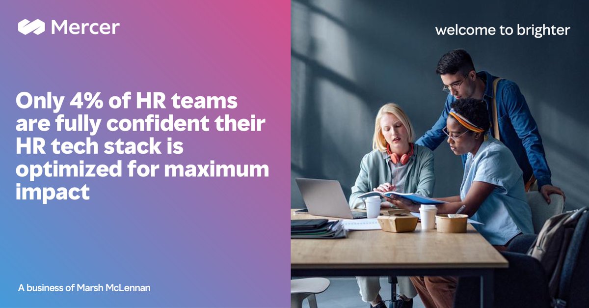 There's a troubling lack of confidence in optimizing #HR tech stacks, with our research showing a gap between #tech investment and effective use. Read our paper to help your HR team drive better tech #success. bit.ly/45jJT8g #futureofwork