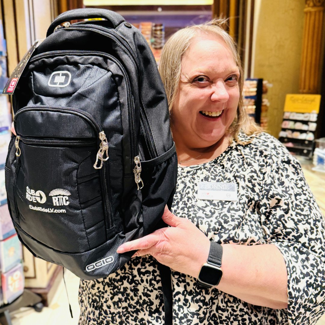Bonnie from <a href="/GVRcasino/">Green Valley Ranch</a> won this awesome Club Ride swag bag! 🎉 Want to win too?

 Join for free at ClubRideLV.com &amp; track your trips to earn rewards!

 #ClubRide #TrackAndWin