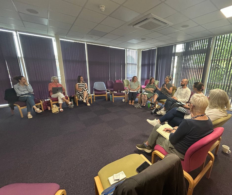 Great to gather today at Pen Green with practitioners, researchers &amp; academics for the Schema Group. Rich conversations around schematic play &amp; children’s learning—thinking deeply &amp; widely from many perspectives. #EarlyYears #SchematicPlay #ChildDevelopment #PenGreen