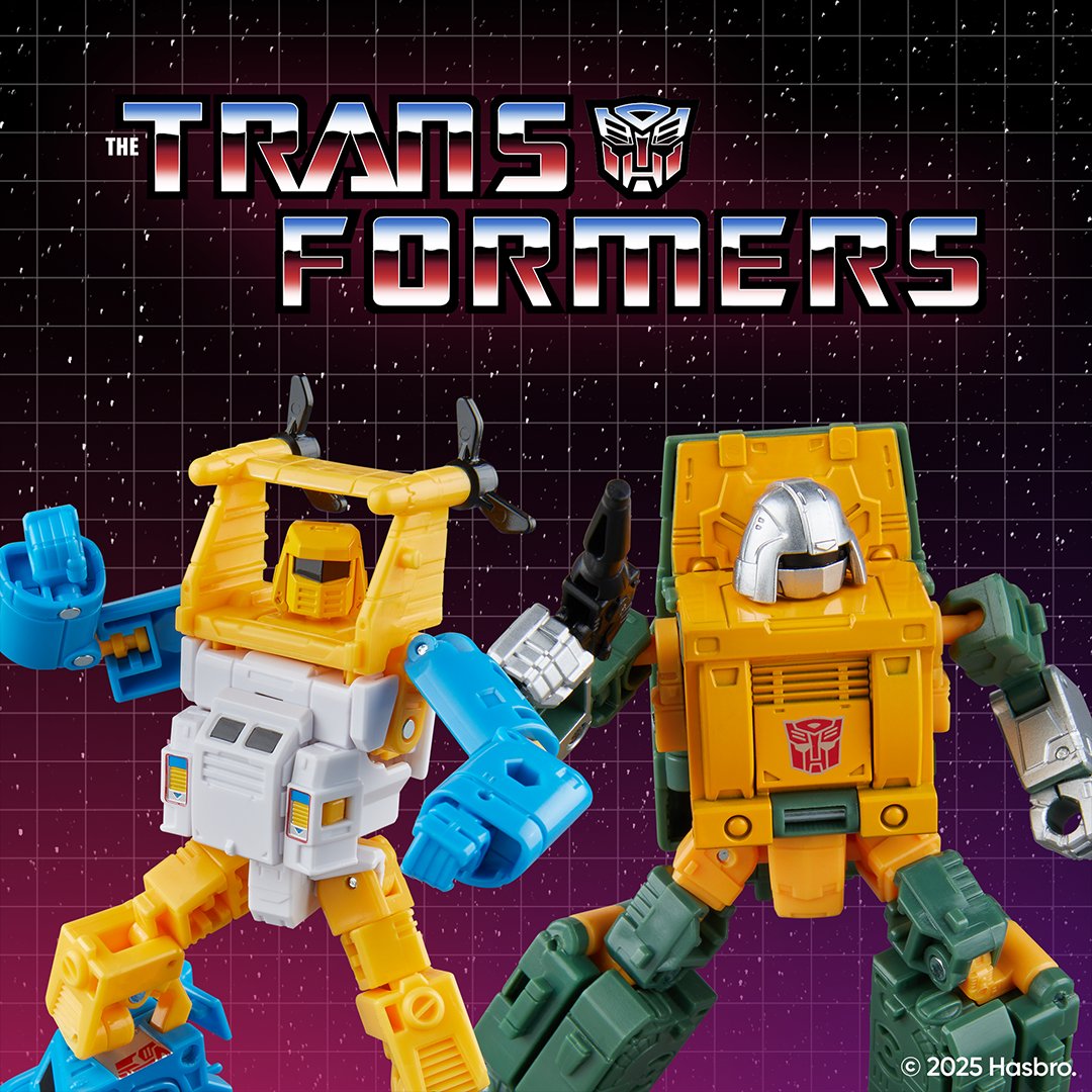HasbroPulse's tweet image. Two G1 greats return.
#Transformers Retro #Autobot Seaspray & Brawn are available now during #WalmartCollectorCon.
Limited quantities on #HasbroPulse.
Premium early access 10–11AM ET.
🔗 go.hasb.ro/ShopTF