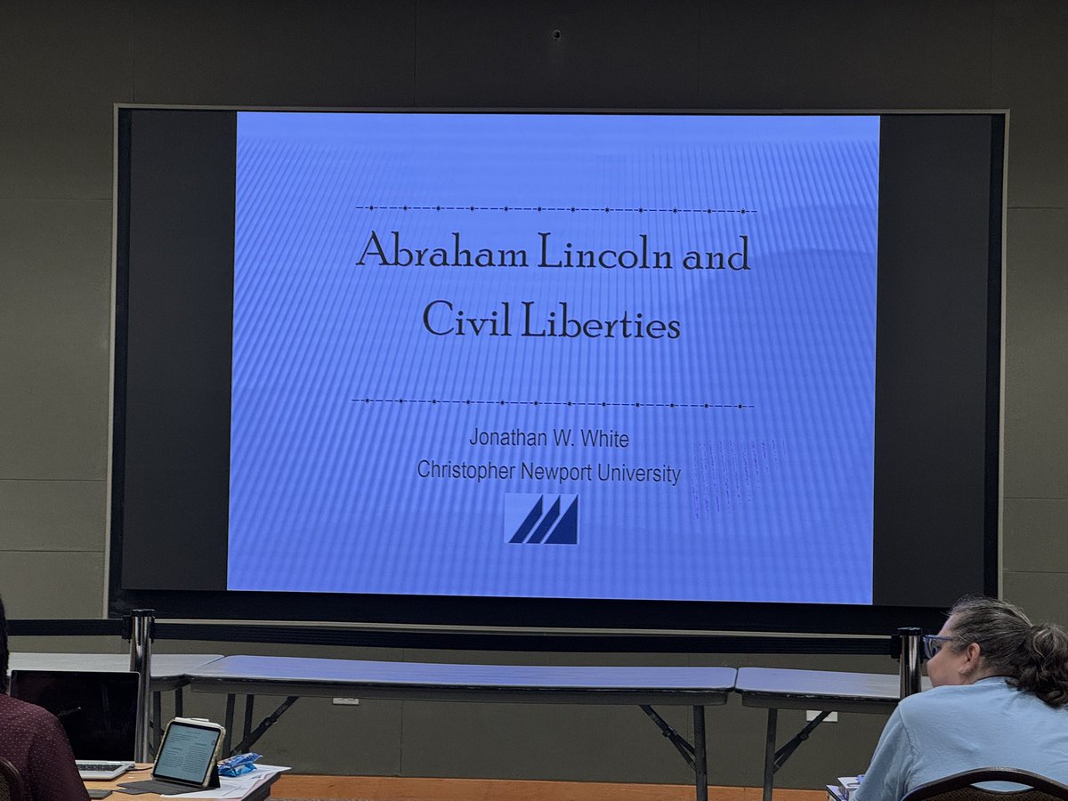 mremrich1's tweet image. Join us online for the 2025 @Gilder_Lehrman @ALPLM Reframing Lincoln Seminar. Today’s lecture is over Abraham Lincoln and Civil Liberties. Here’s the link to sign-up: gilderlehrman.org/professional-d…