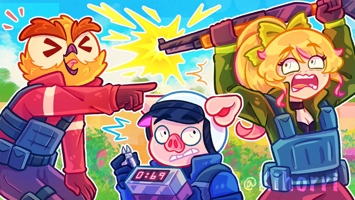 Kihorri's tweet image. I'm back in the fvcking building again as @I_AM_WILDCAT's thumbnail artist! β¨