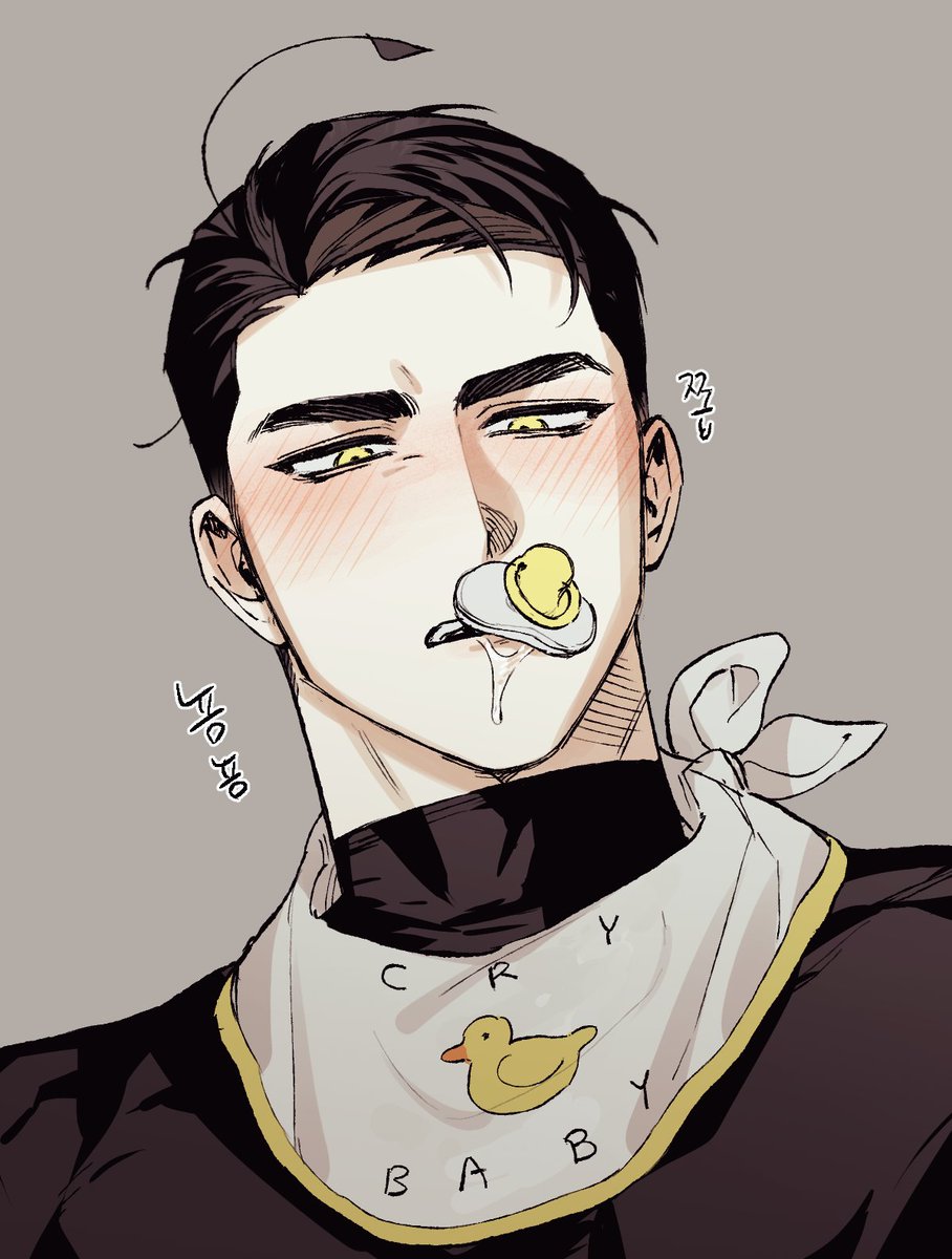 이거 그렷던거 맘에 드는데 캐릭터 공식설정으로 넣으면 러버덕 좋아하는 사람들이 안좋아할 것 같아서 그냥 그리기만 함... (귀엽자나아