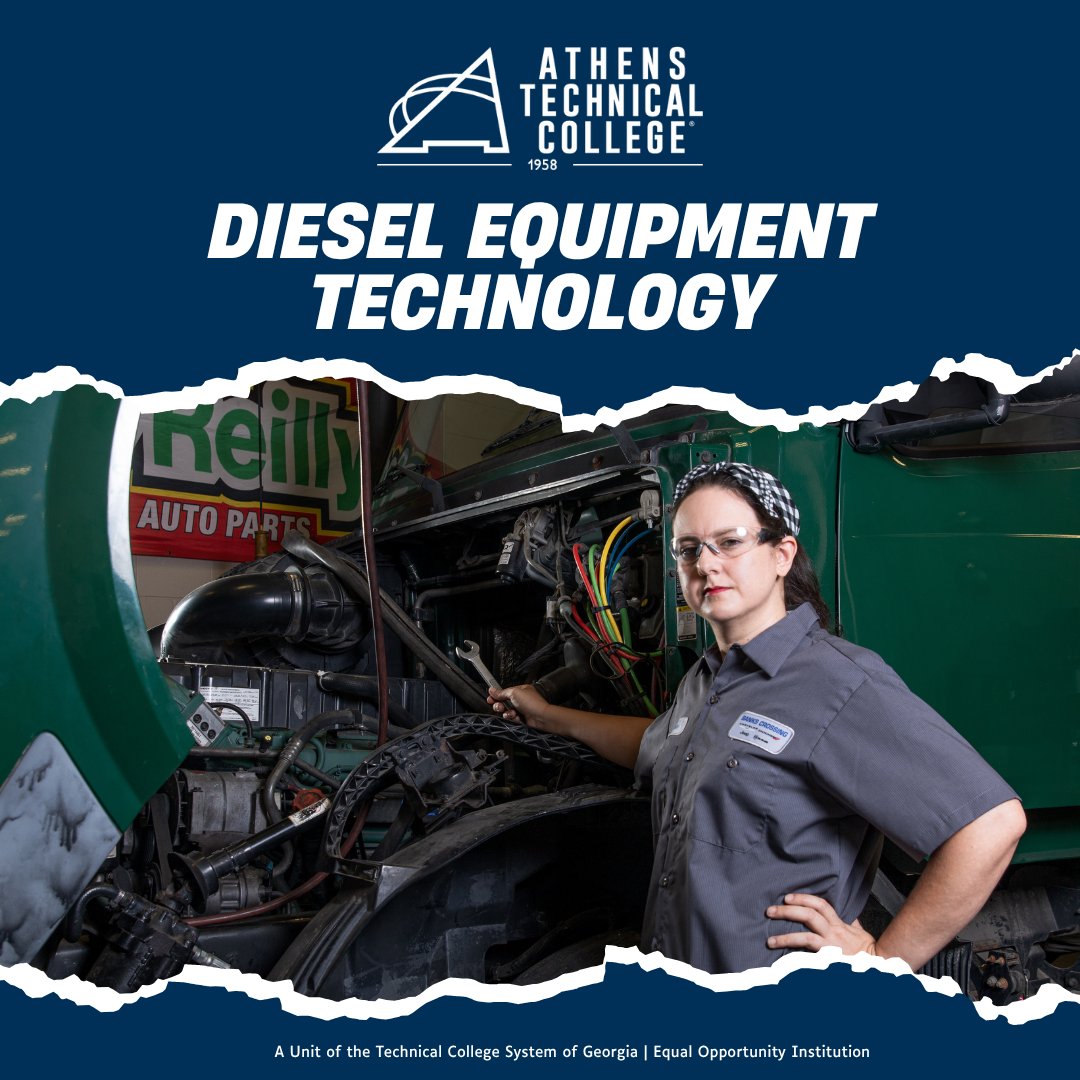Diesel maintenance is becoming increasingly complex as more electronic components are used to control the operation of an engine. They use a variety of computerized testing equipment to pinpoint and analyze malfunctions in engines. Learn more at AthensTech.edu/Diesel-Equipme….