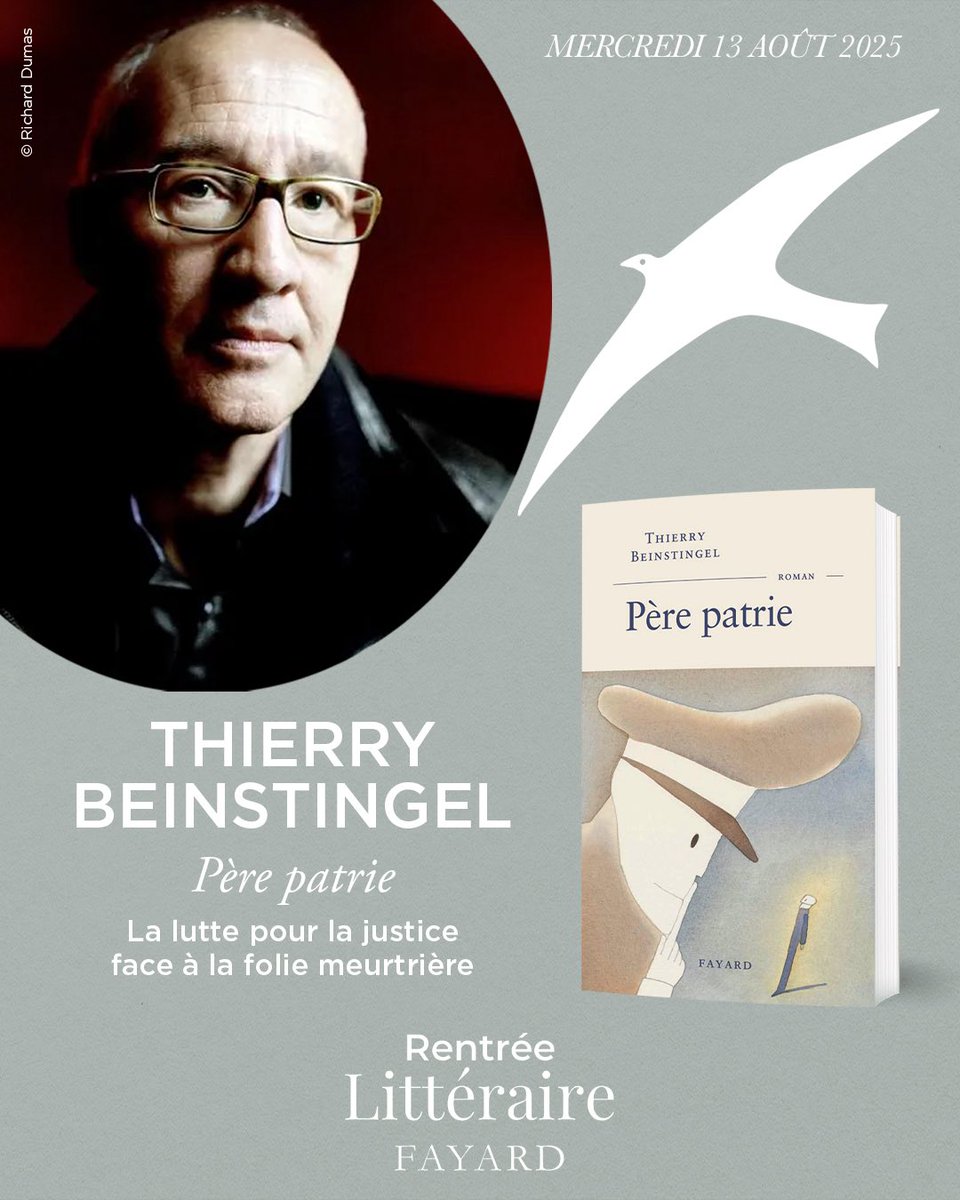 #RentréeLittéraire « Père patrie » de Thierry Beinstingel📚

À la croisée du politique et de l'intime, Thierry Beinstingel tisse une réflexion poignante sur la solitude qu'engendre le pouvoir, ainsi que sur les dilemmes moraux qu'il impose à ceux qui l'entourent.

Dans un pays