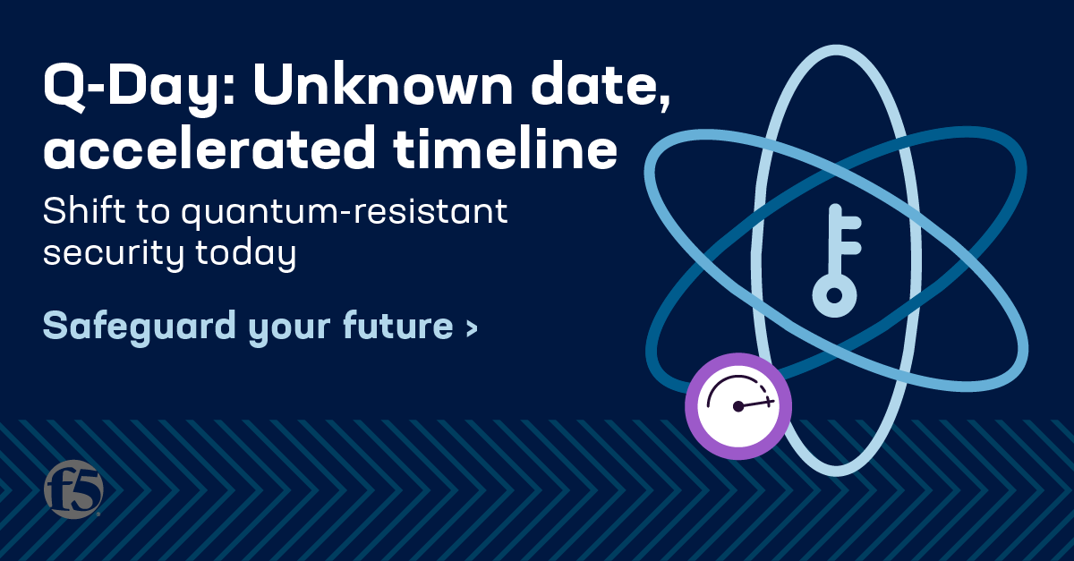 F5's tweet image. 📅 Q-Day is coming...
Quantum computing is advancing, and the need for #quantum-resistant security is here. Start building your quantum-safe future today with practical steps like deploying PQC-ready solutions and assessing long-lived data risks. go.f5.net/10lmm6nr