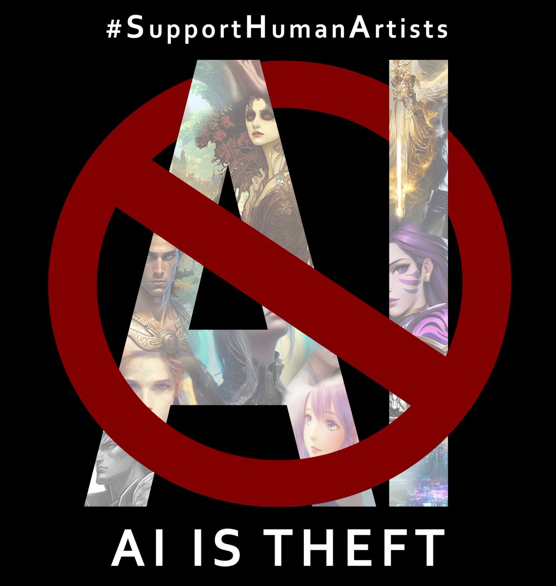 As policy makers have stated that AI should not pay for the art and literature they consume.

I would like to remind you that all this is built on THEFT! 

We are seeing more and more AI accounts sharing pictures, we get messages to redesign our site using AI and design new AI