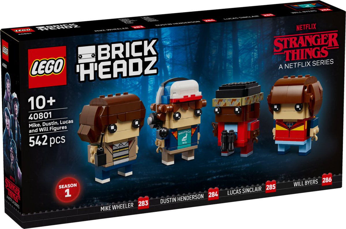 LegoDarthVader's tweet image. LEGO celebrates upcoming season 5 of Stranger Things with Brickheadz four-pack [News] ift.tt/2hOXWJA