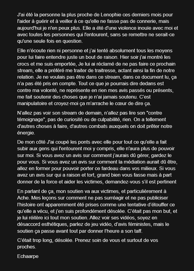 echaarpe's tweet image. wesh, je disparais temporairement j ai tanké des trucs irl que vous pouvez pas imaginer. a tschuss.