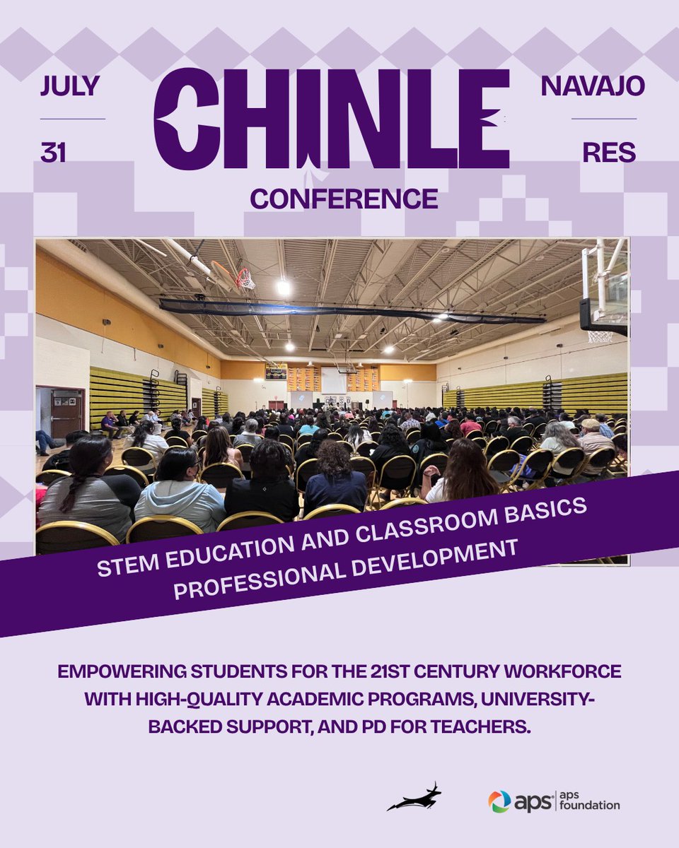 Empowering the Rez for tomorrow’s workforce.

July 31 | Chinle District
Navajo educators gain essential STEM &amp; cybersecurity skills, powered by GCU &amp; APS, to open remote work pathways for students.
Together, building opportunities beyond borders.
 #ChinleSummit #AZteachers