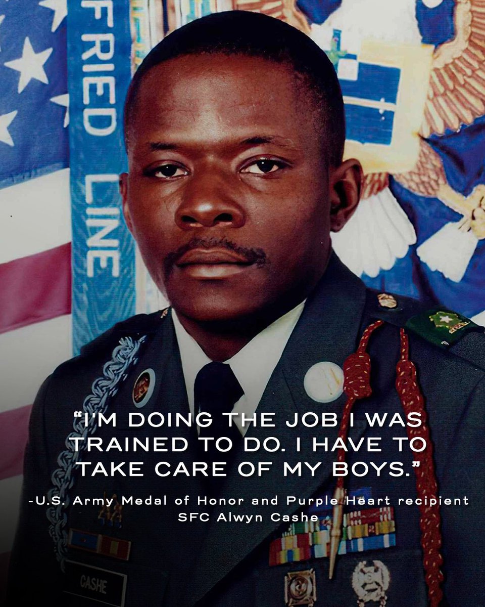 NationalVMM's tweet image. Sergeant First Class Alwyn Cashe was a highly respected U.S. Army noncommissioned officer and combat veteran, known for his leadership, humility, and deep devotion to his soldiers.
#alwyncashe #army #armystrong #usarmy #gwot #moh #medalofhonor