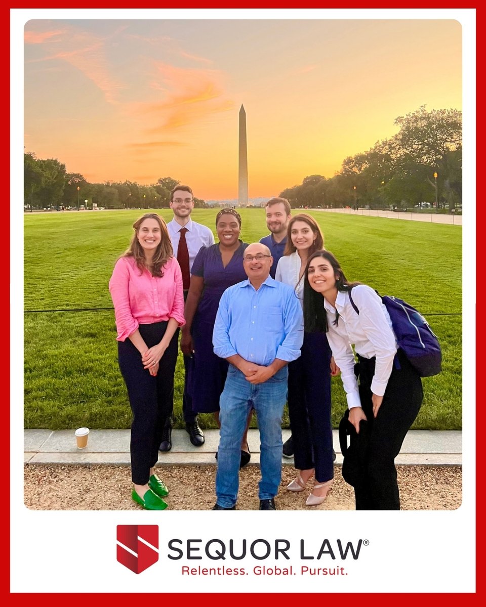 When the Miami heat meets the D.C. glow — you get golden hour and even better company. #TeamSequor #SequorLaw #WashingtonDC