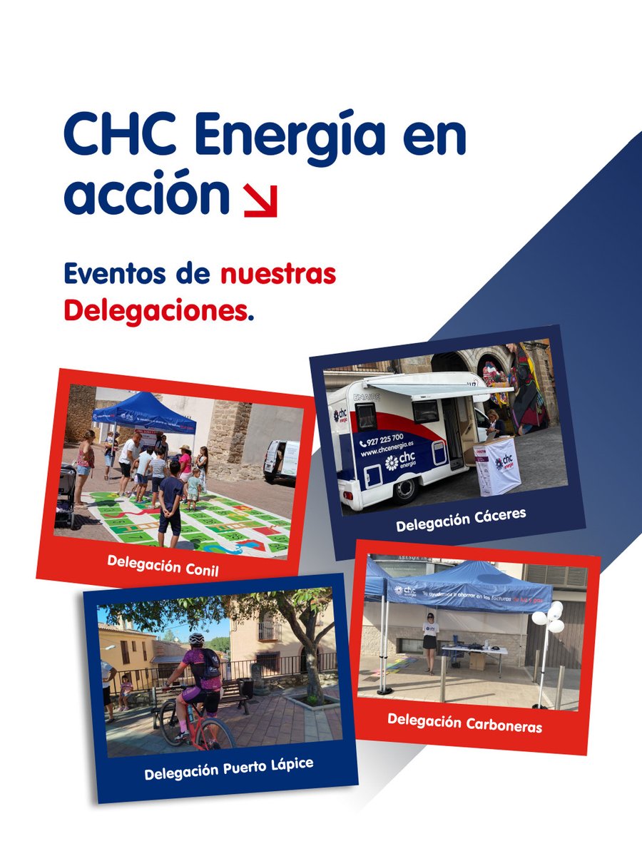 🌞 El verano también llega a las delegaciones de #CHCEnergía, y no hay mejor forma de disfrutarlo que contigo 🙌🏼

📍Esta semana hemos llevado nuestra #EnergíaDeConfianza a todos los puntos donde estamos presentes.

Porque en verano tampoco queremos perder la cercanía contigo.