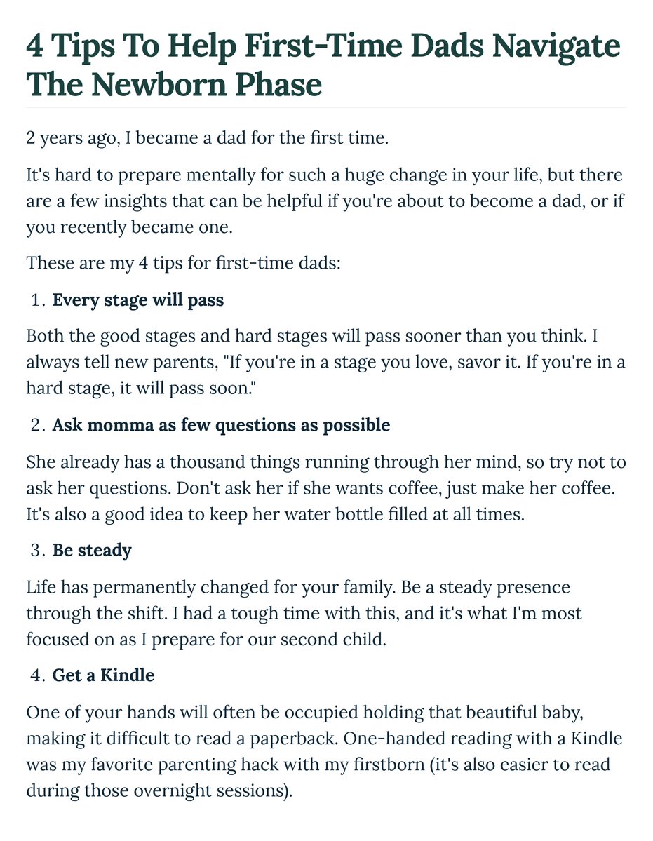 markragland's tweet image. 4 tips to help first-time dads navigate the newborn phase