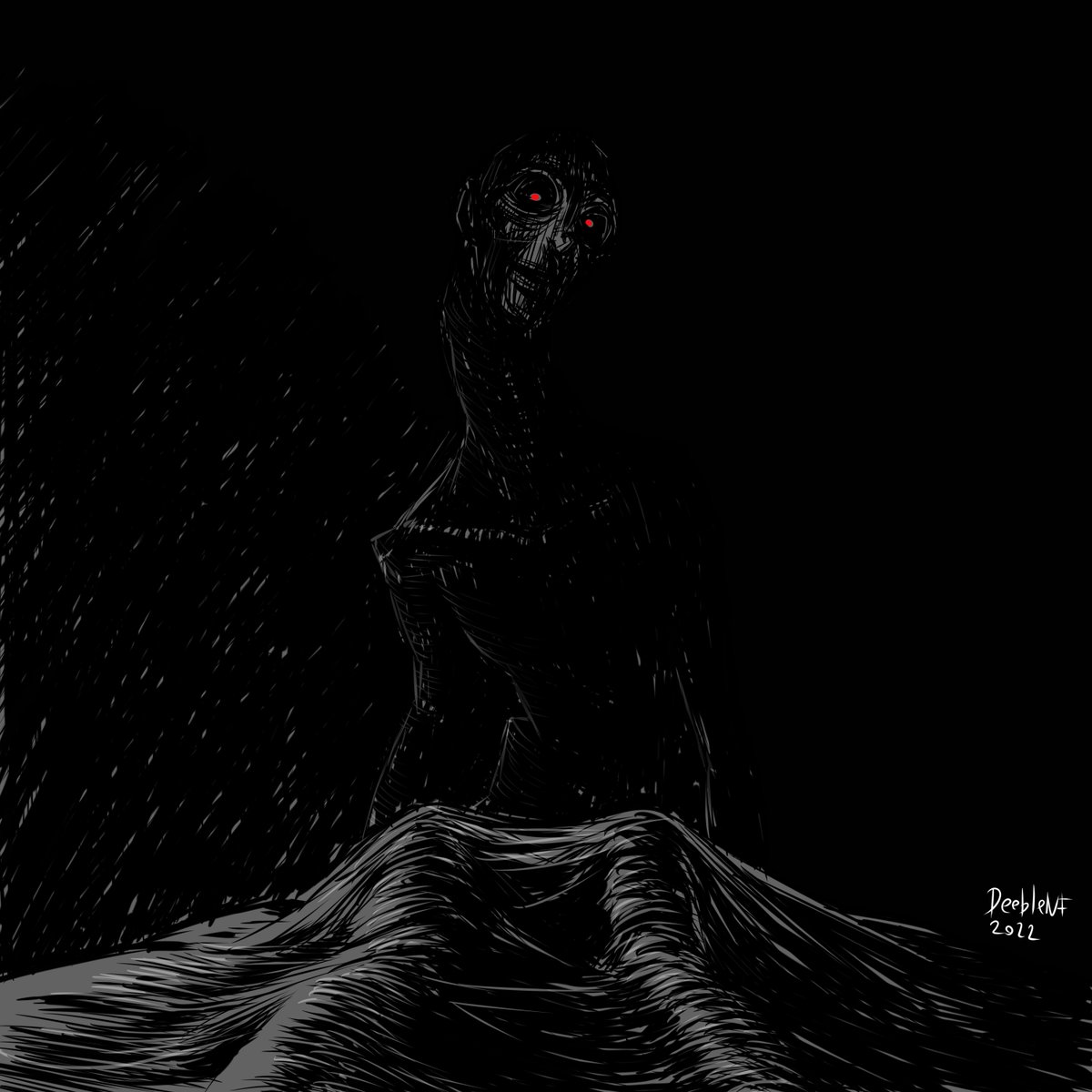 DeebleNf's tweet image. Redraw of an old horror pic
A Curious Watcher
2025 vs 2022
