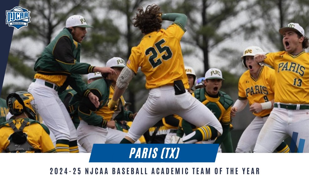 NJCAABaseball's tweet image. 🏆 @PJCBaseball has been named the 2024-25 #NJCAABaseball Academic Team of the Year with a 3.99 GPA!
Full list | njcaa.org/awards/academi…