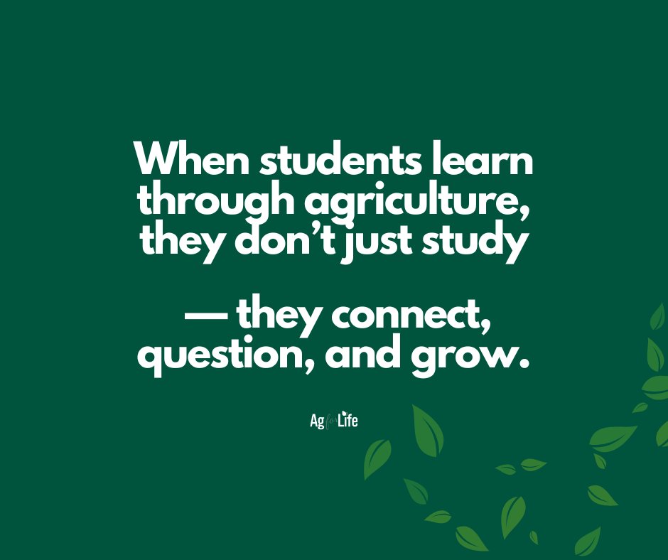 When students learn through agriculture, they don’t just study —  they connect to the world around them, ask bigger questions, and grow into informed thinkers.
That’s the power of ag education. 💡
#AgEducation #GrowingMinds #NextGenAg #LearningThroughAg #AgforLife