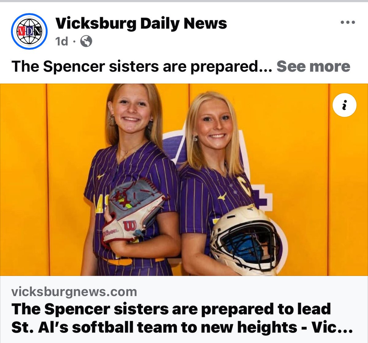 facebook.com/share/1GNL3yDh…

Our season starts tomorrow!! Can’t wait!!! Leave no doubt!! 
<a href="/OleMissSoftball/">Ole Miss Softball</a> <a href="/HailStateSB/">Mississippi State Softball</a> <a href="/SouthernMissSB/">Southern Miss Softball</a> <a href="/HindsCC_SB/">Hinds CC Softball</a> <a href="/CoLinSoftball/">Co-Lin Softball</a> 
<a href="/TopPreps/">TOP PREPS @TopPreps | X | Sports News & Recruiting</a> <a href="/D1Softball/">D1Softball</a> 
<a href="/ExtraInningSB/">EXTRA INNING SOFTBALL</a> <a href="/CoastRecruits/">Coast 2 Coast Recruits</a> 
<a href="/PGFnetwork/">PGF</a> <a href="/SoftbalAmerica/">Softball America</a> 
<a href="/IHartFastpitch/">I❤️Fastpitch</a> <a href="/D1ProScouts/">D1ProScouts</a>