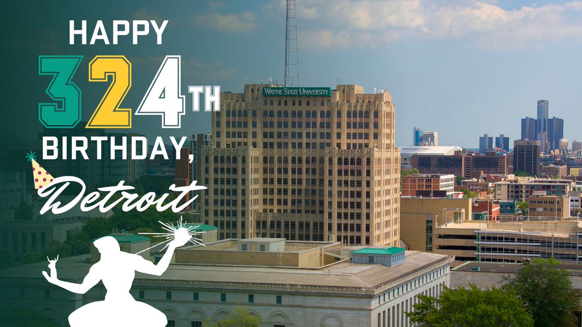 WayneStateCLAS's tweet image. From the heart of the city to the world, #WayneState celebrates the Motor City’s unstoppable spirit, rich history and bold future. Here's to you, Detroit — where Warrior pride runs deep and resilience never goes out of style. 💚💛