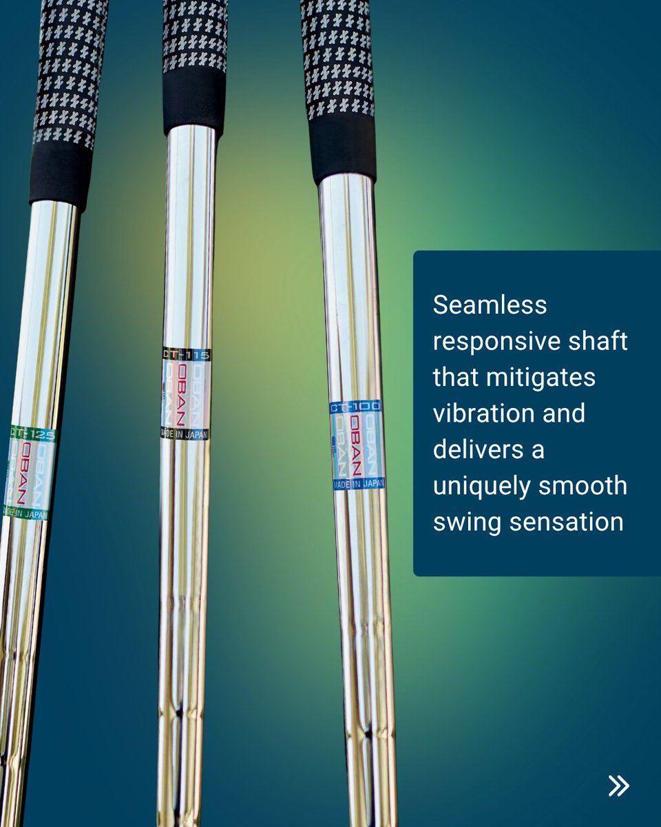 clubchampmedia's tweet image. Introducing the new @ObanShafts CT Series — built for pure feel and consistent launch.
Designed with premium materials and tighter tolerances, the CT Series delivers unmatched stability, feedback, and energy transfer. Whether you’re chasing precision off the tee or control into…