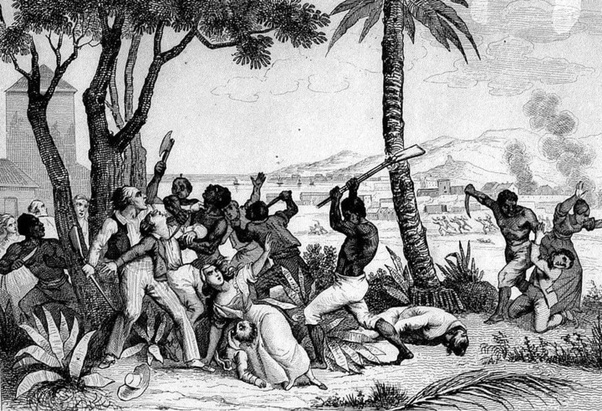 KateriSeraphina's tweet image. Rocky Auteur
Les massacres de 1804 en Haïti font référence aux événements survenus après l'indépendance d'Haïti en 1804, lorsque les forces haïtiennes dirigées par Jean-Jacques Dessalines ont massacré des colons blancs et des métis. Ces massacres sont souvent considérés comme une…