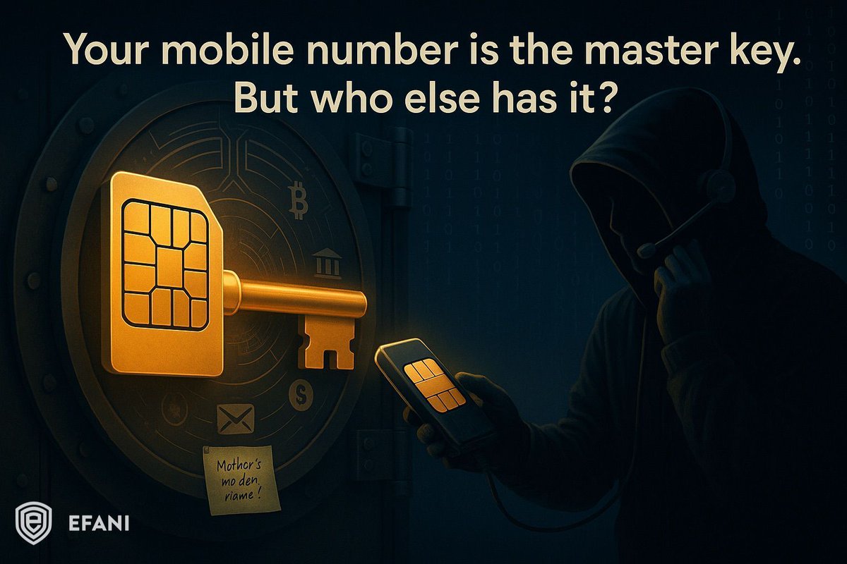 haseeb's tweet image. Your mobile number is now your biggest vulnerability.
It’s not just a contact detail anymore. It’s your bank key. Your crypto vault. Your digital passport.
And that’s exactly why hackers are going after it.
The M&S cyberattack is a perfect example. Reports suggest a SIM swap…