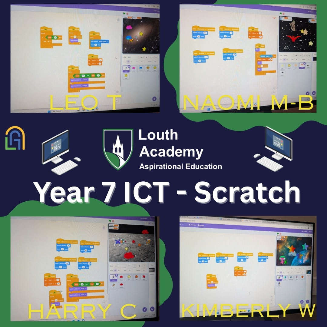 LouthAcademy's tweet image. Huge well done to our Year 7 students for their fantastic programming work this term! They've tackled key programming concepts and produced some brilliant examples.