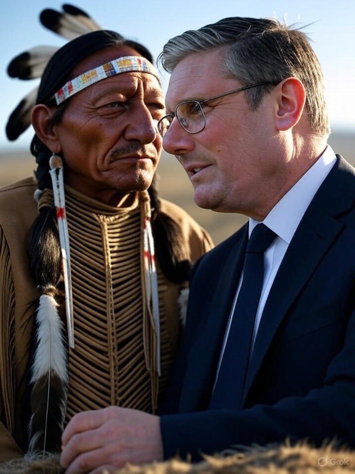 cramiworld's tweet image. Having sat with the Indian delegation, I have signed a deal for us to supply 5,000 teepees. More jobs, more Labour.👍
Quiet Rachel. what do you mean, the Indian Prime Minister has just arrived?😳