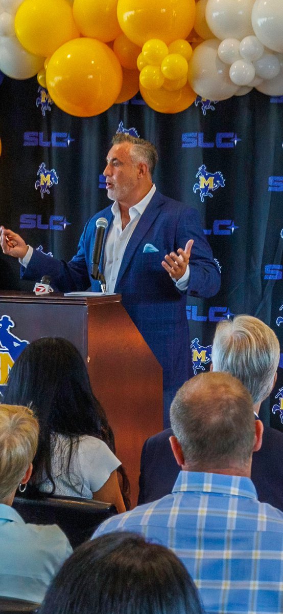 HSchroyer's tweet image. Navarre Stadium ushers in a NEW Era for McNeese Football and McNeese Athletics! Thank you to Ryan and his family for their unwavering commitment to McNeese and SWLA! #NewEra #Geauxpokes