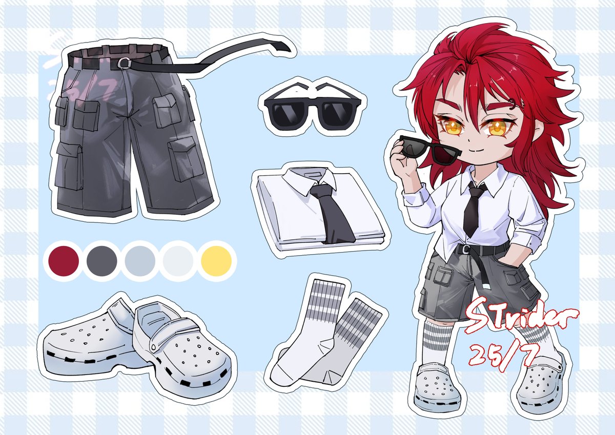 Strider01112's tweet image. Chibi ref sheet commission for @ShekaiGoto
Much appreciated💙💙💙💙
#VGenComm