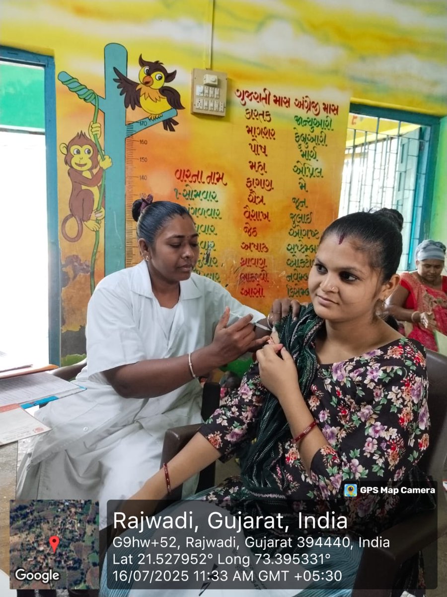 આજ રોજ મેડિકલ ઓફિસર એ  મમતા સત્ર રજવાડી  આને મૌઝા મુલાકાત લિધી.
જેમા રજવાડી ગામ મા વિશ્વ વસ્તી દિવસ ઉજવણી ખાથે  ફેમેલી પ્લાનિંગ વિશે, ટેમ્પોરરી,તેમજ પરમેન્ટ મેથડ વિશે સમજૂતી આપવામાં આવી.