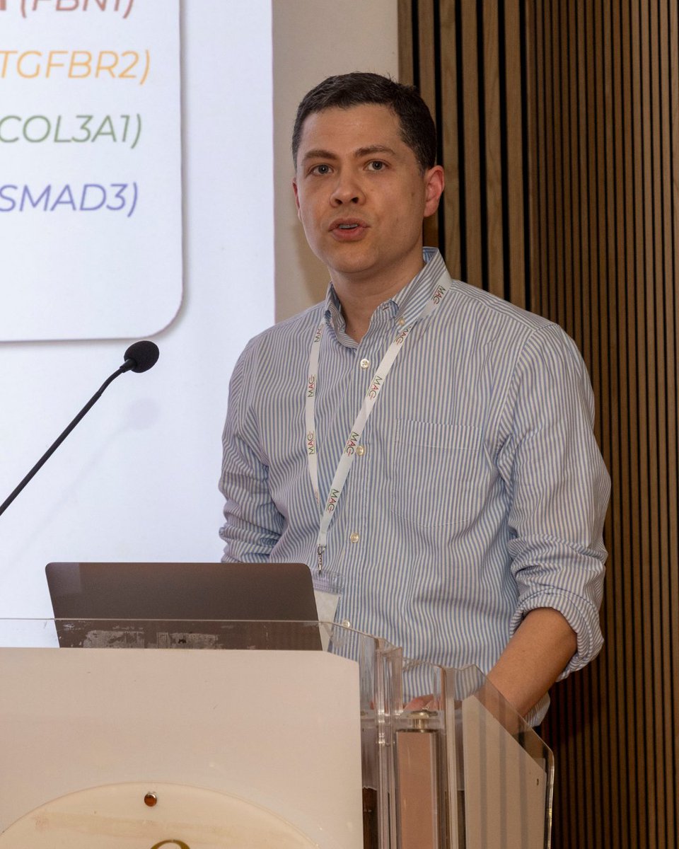 GADACanada (@aorticdisorders) on Twitter photo At the 2025 Montalcino Aortic Consortium (MAC) Summit, Clinical Geneticist, Dr. David Murdock, MD shared his groundbreaking research on how facial recognition technology may help identify Genetic Aortic Disorders 🧬 #GAD #GeneticResearch At the 2025 Montalcino Aortic Consortium (MAC) Summit, Clinical Geneticist, Dr. David Murdock, MD shared his groundbreaking research on how facial recognition technology may help identify Genetic Aortic Disorders 🧬 #GAD #GeneticResearch