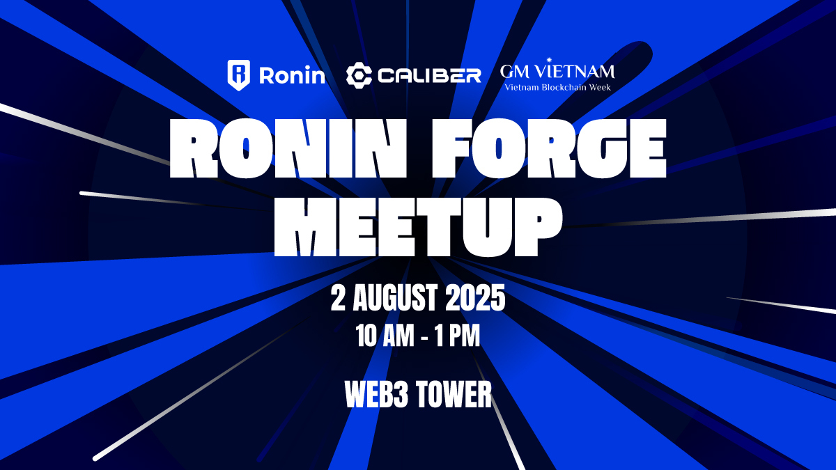Ronin_Network's tweet image. Join us at GM Vietnam NEXT WEEK!
If you’re in Hanoi 🇻🇳on August 2nd, pop by the Ronin Forge Meetup @gmvn_official.
Meet our founders, team members, builders, and more.
We may even share a leek of Ronin Forge S2!
RSVP now👇
🔗: lu.ma/4qsaflmz