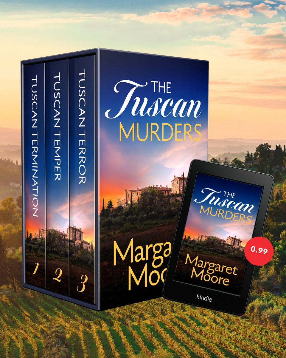 JoffeBooks's tweet image. The Tuscan Murders Books 1–3 by Margaret Moore is your next addictive mystery binge — where rolling hills, strong espresso, and suspicious neighbours are just the beginning...
Start your Tuscan investigation here: geni.us/tuscan-murders…